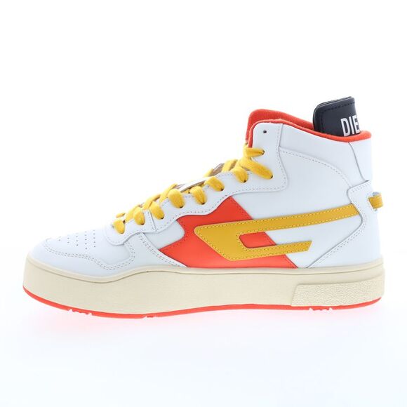 Diesel Mens S-Ukiyo Mid White Shoes (NWT) - Picture 5 of 7